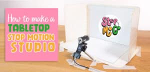How to make a stop motion animation tabletop studio set-up designed by StopMoGo